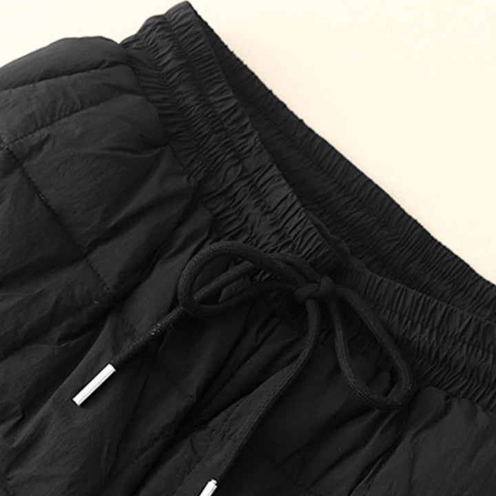 Buddha Stones Winter-Baumwollhose mit Kordelzug und Beinöffnung für Damen mit Taschen - image 16