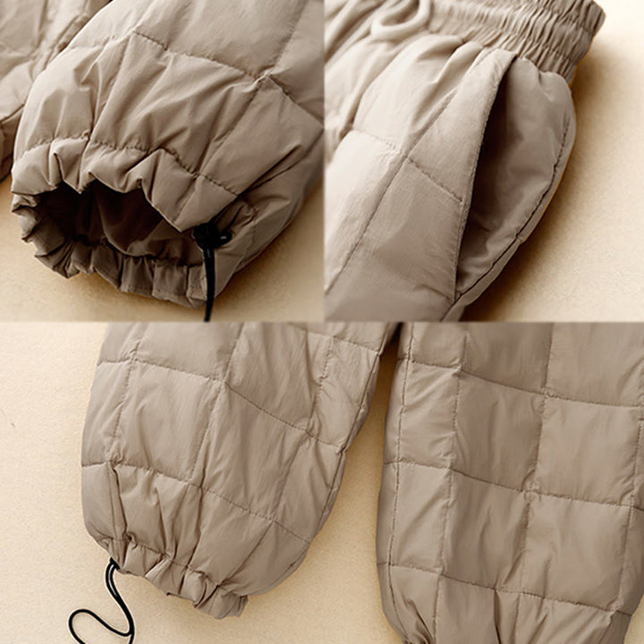 Buddha Stones Winter-Baumwollhose mit Kordelzug und Beinöffnung für Damen mit Taschen - image 8