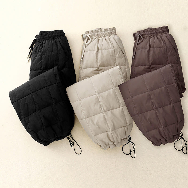 Buddha Stones Winter-Baumwollhose mit Kordelzug und Beinöffnung für Damen mit Taschen - image 18