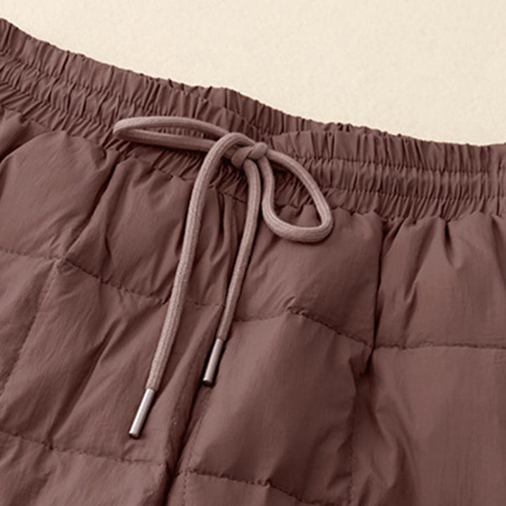 Buddha Stones Winter-Baumwollhose mit Kordelzug und Beinöffnung für Damen mit Taschen - image 11
