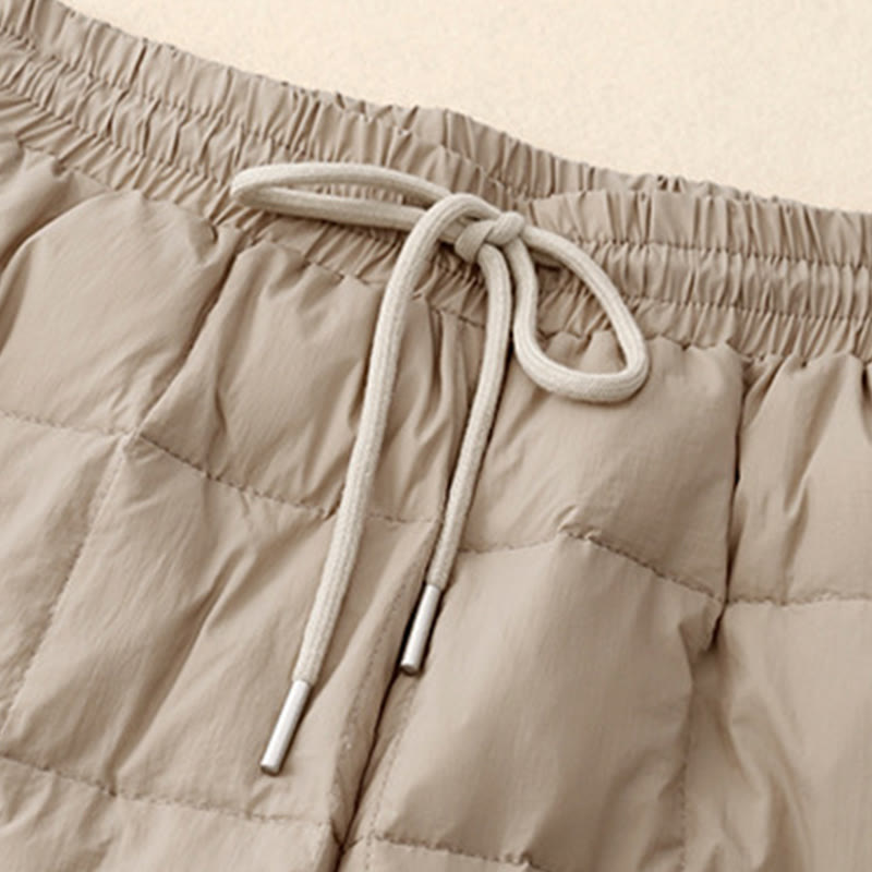 Buddha Stones Winter-Baumwollhose mit Kordelzug und Beinöffnung für Damen mit Taschen - image 4