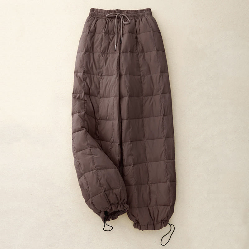 Buddha Stones Winter-Baumwollhose mit Kordelzug und Beinöffnung für Damen mit Taschen - Sattelbraun - US8-10， UK/AU12-14，EU40-42 (2XL) - image 10