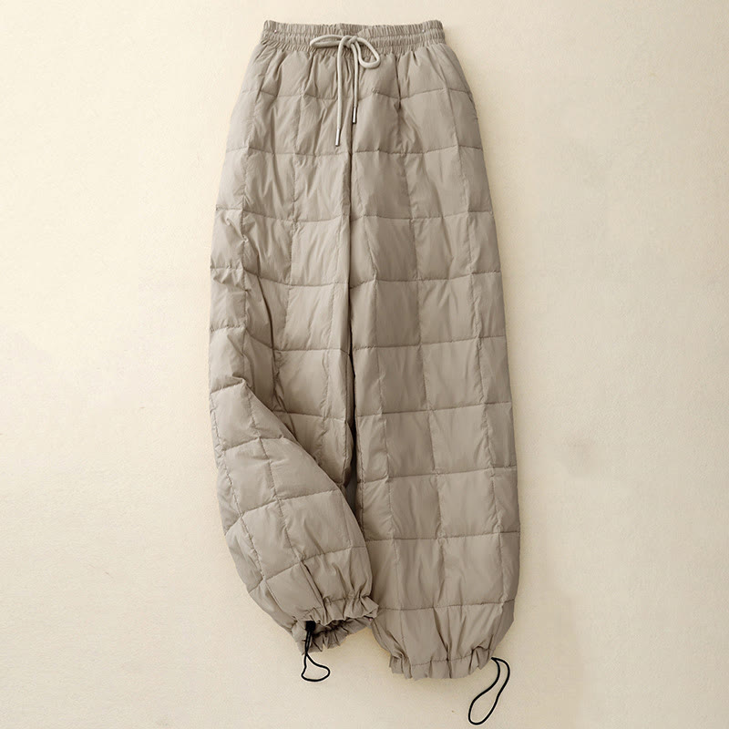 Buddha Stones Winter-Baumwollhose mit Kordelzug und Beinöffnung für Damen mit Taschen - image 2