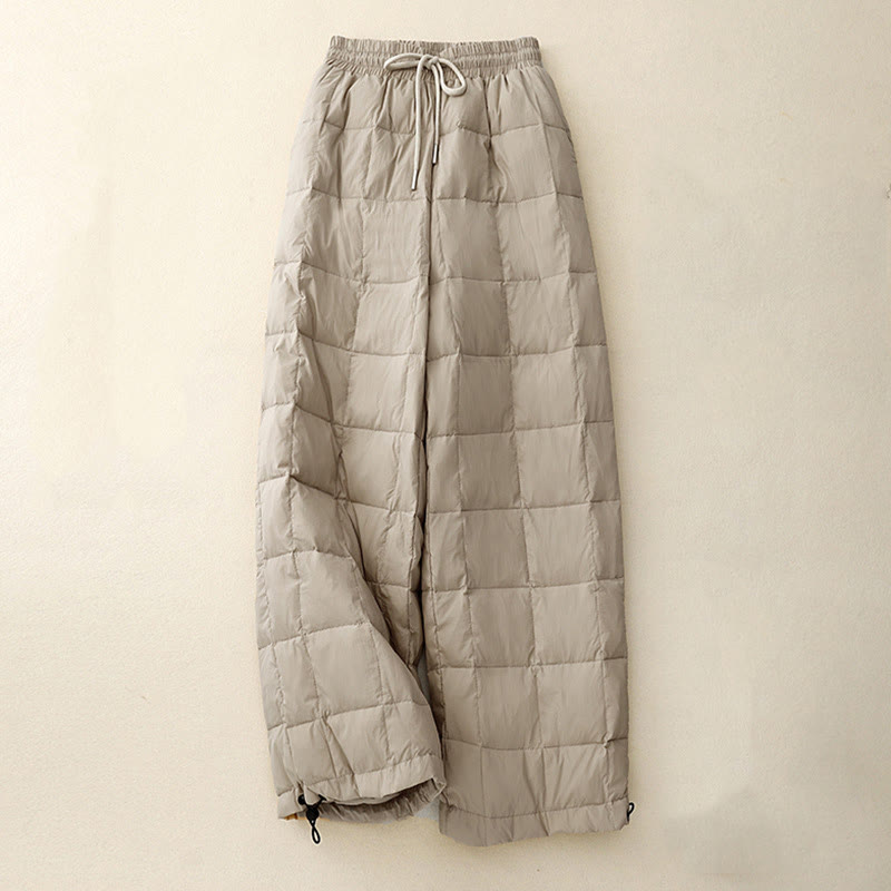Buddha Stones Winter-Baumwollhose mit Kordelzug und Beinöffnung für Damen mit Taschen - Bräunen - US8-10， UK/AU12-14，EU40-42 (2XL) - image 1