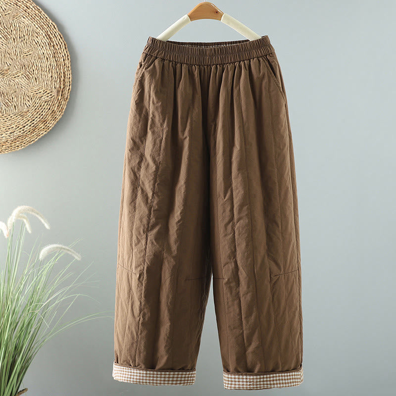 Buddha Stones Winter Plain Damen Haremshose aus Baumwolle, knöchellang, mit Taschen - Peru - US 8-10, UK/AU 12-14, EU 40-42 (2XL) - image 17