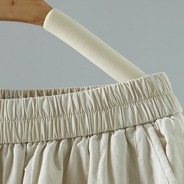 Buddha Stones Winter Plain Damen Haremshose aus Baumwolle, knöchellang, mit Taschen - image 10