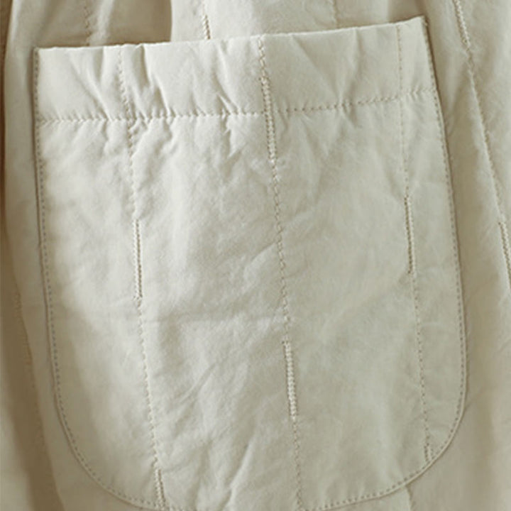 Buddha Stones Winter Plain Damen Haremshose aus Baumwolle, knöchellang, mit Taschen - image 12