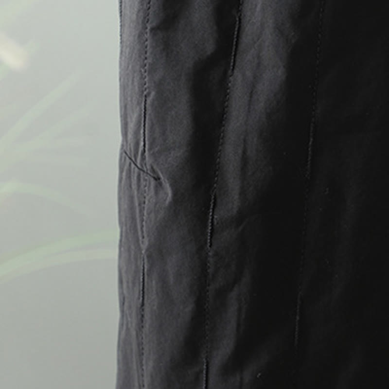 Buddha Stones Winter Plain Damen Haremshose aus Baumwolle, knöchellang, mit Taschen - image 4