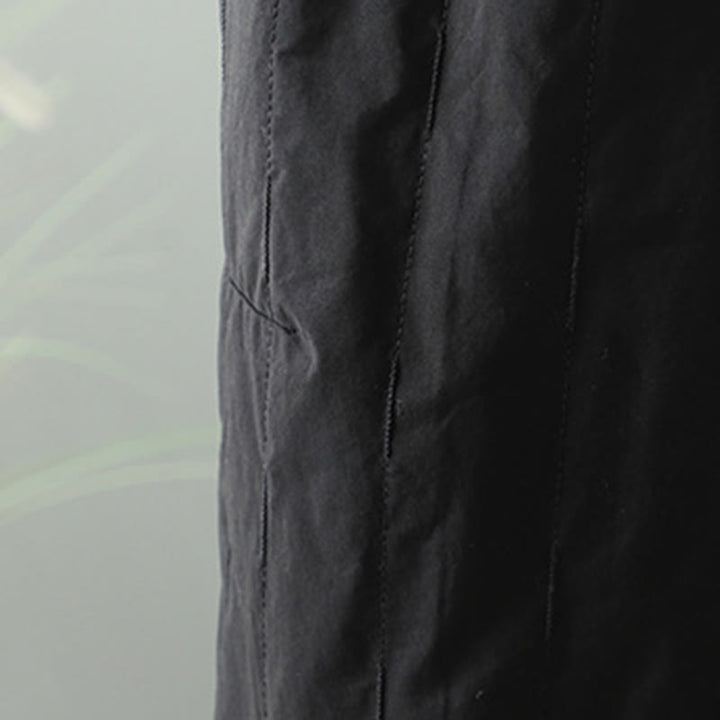 Buddha Stones Winter Plain Damen Haremshose aus Baumwolle, knöchellang, mit Taschen - image 4