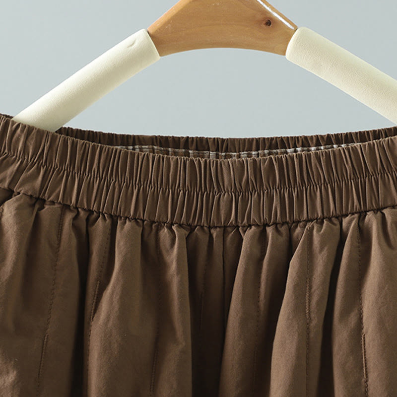 Buddha Stones Winter Plain Damen Haremshose aus Baumwolle, knöchellang, mit Taschen - image 18