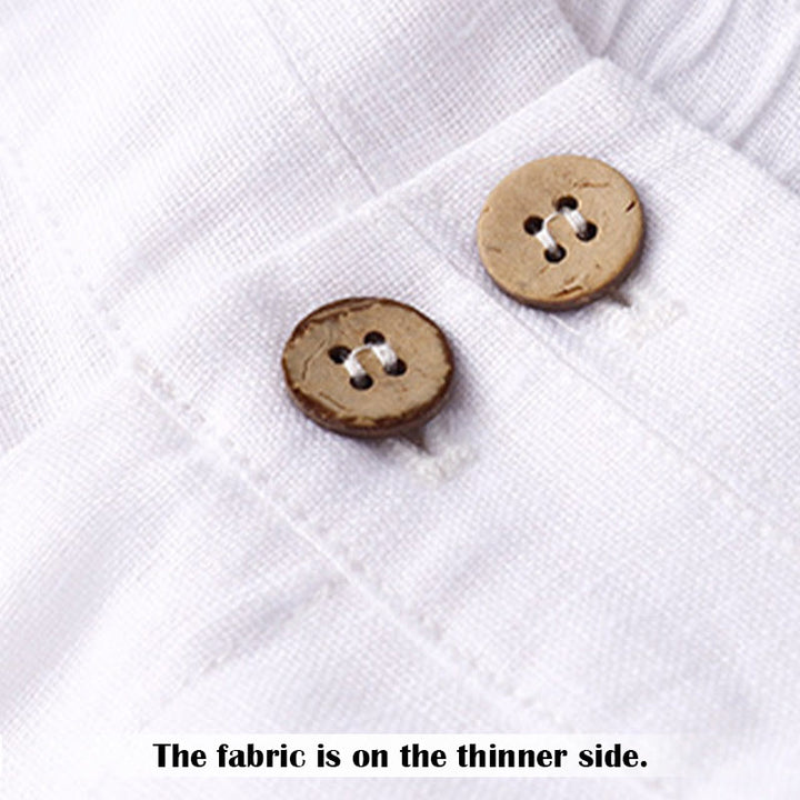 Buddha Stones Sommer-Lässige, schlichte Leinenhose für Damen mit weitem Bein und Reißverschlusstaschen - image 8