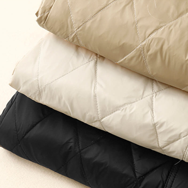 Buddha Stones Lässige Baumwollhose mit hoher Taille und Kordelzug-Design für Damen mit weitem Bein und Taschen - image 17