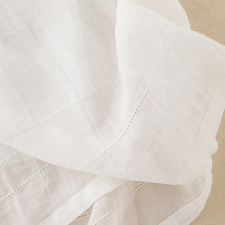 Buddha Stones Sommer-Midikleid aus Baumwolle mit V-Ausschnitt und halblangen Ärmeln - image 36