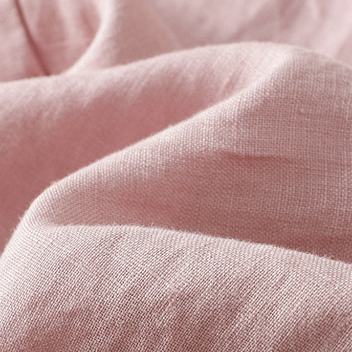 Buddha Stones Commute Damenhose mit weitem Bein und Kordelzug aus Baumwolle und Leinen im schlichten Design mit Taschen - image 25