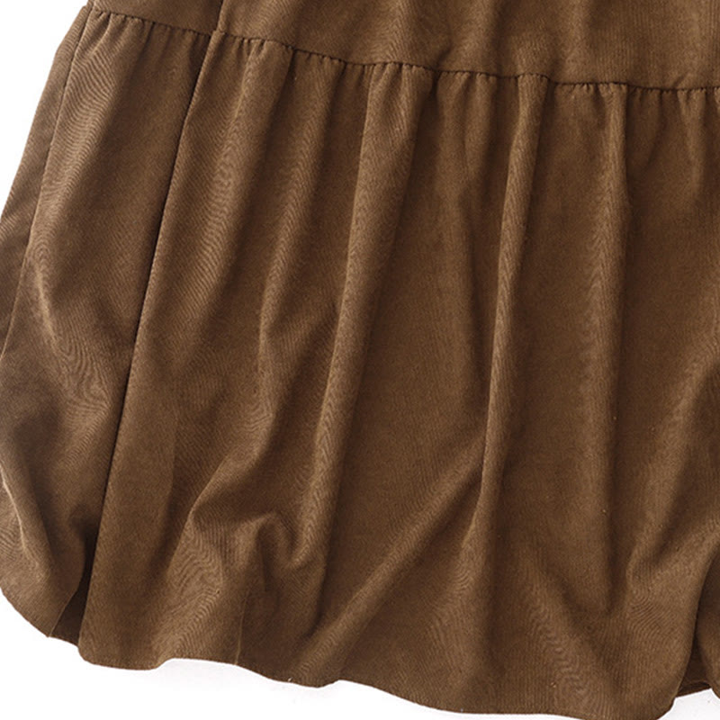 Buddha Stones – Langärmliges Midikleid aus Baumwollcord mit Peter-Pan-Kragen und Taschen - image 12
