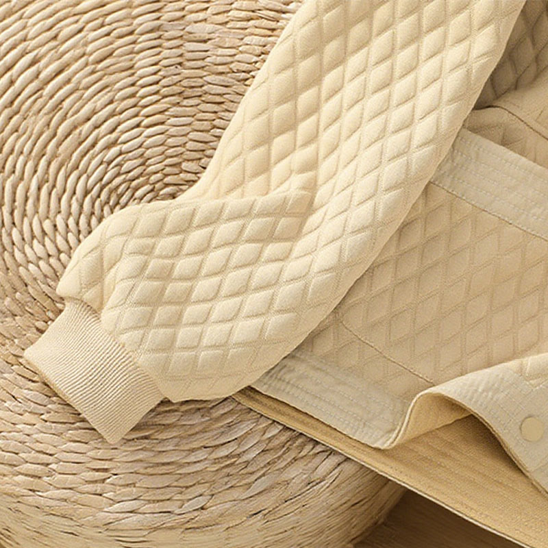 Buddha Stones Retro Plain Damen Langarmjacke aus Baumwolle mit Taschen - image 5