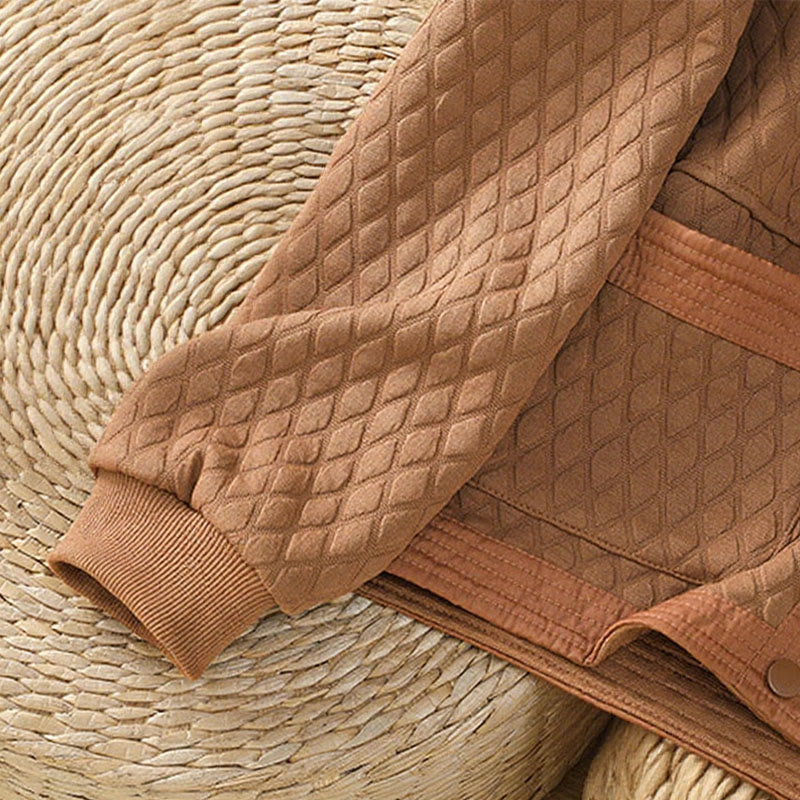 Buddha Stones Retro Plain Damen Langarmjacke aus Baumwolle mit Taschen - image 27