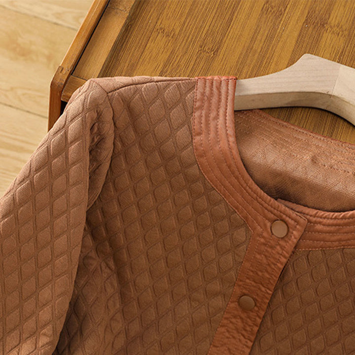 Buddha Stones Retro Plain Damen Langarmjacke aus Baumwolle mit Taschen - image 23