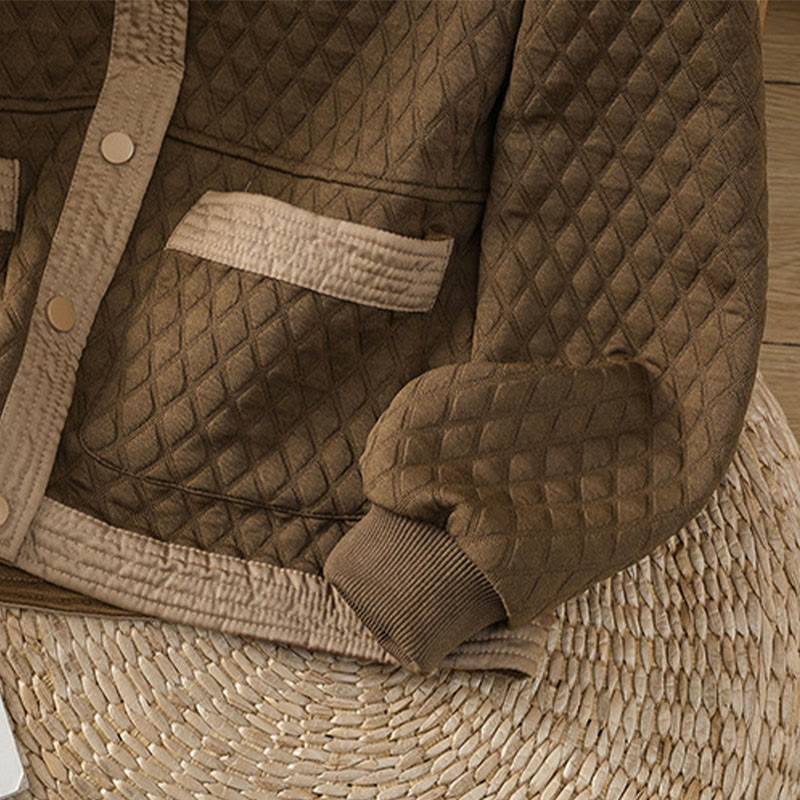 Buddha Stones Retro Plain Damen Langarmjacke aus Baumwolle mit Taschen - image 35