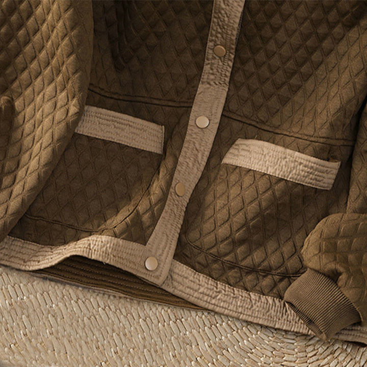 Buddha Stones Retro Plain Damen Langarmjacke aus Baumwolle mit Taschen - image 33