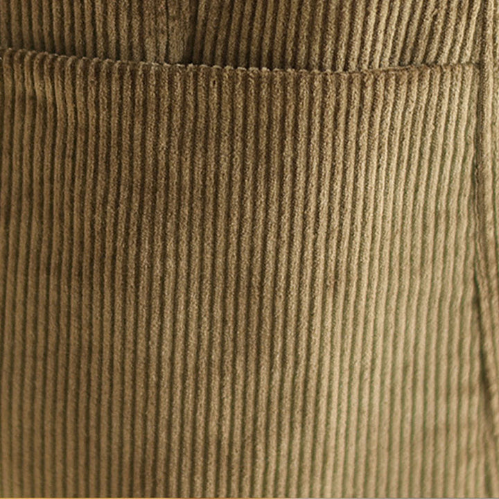 Buddha Stones Retro-Cordjacke für Damen aus Baumwolle mit langen Ärmeln und Taschen - image 9