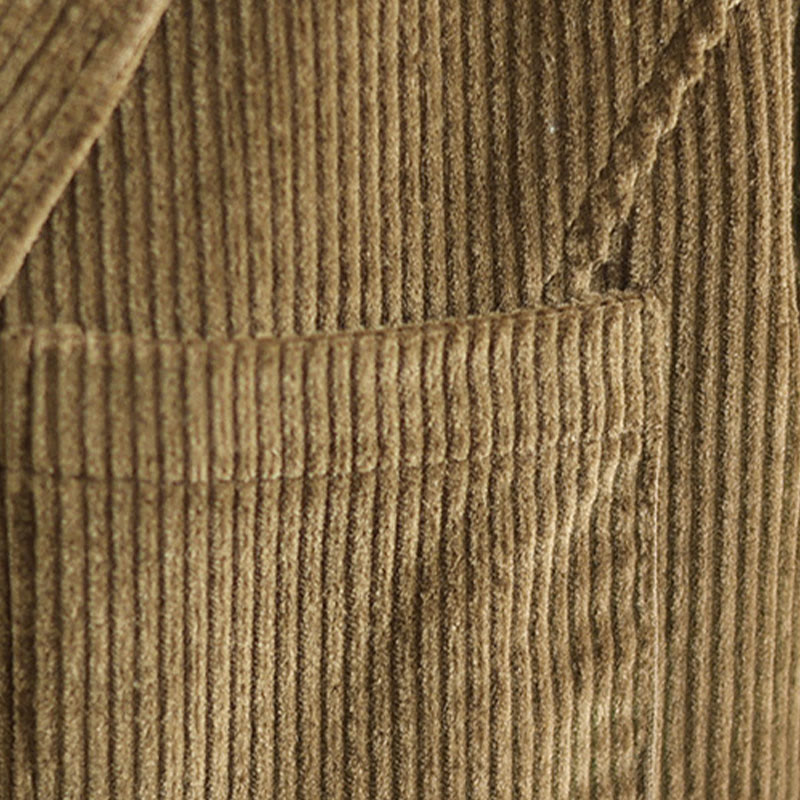 Buddha Stones Retro-Cordjacke für Damen aus Baumwolle mit langen Ärmeln und Taschen - image 10