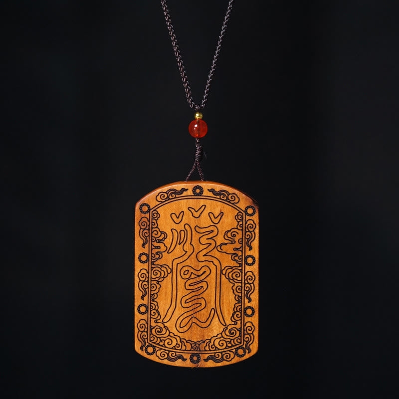 Buddha Stones, vom Blitz getroffen, Jujube-Holz, Drache, Yin Yang, Bagua, Schutz, Halskette, Anhänger - image 10
