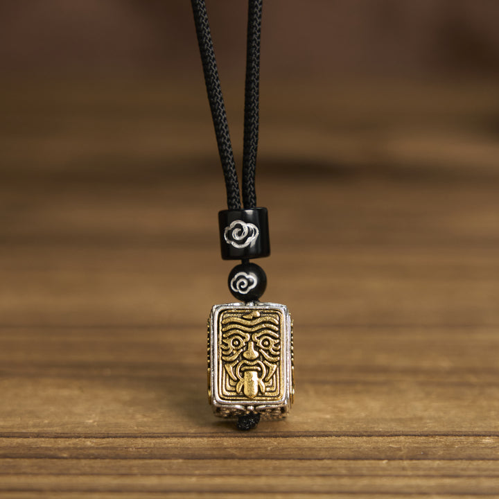 Buddha Stones, tibetische Zakiram, Göttin des Reichtums, Schutzseil, quadratischer Halskettenanhänger - image 2