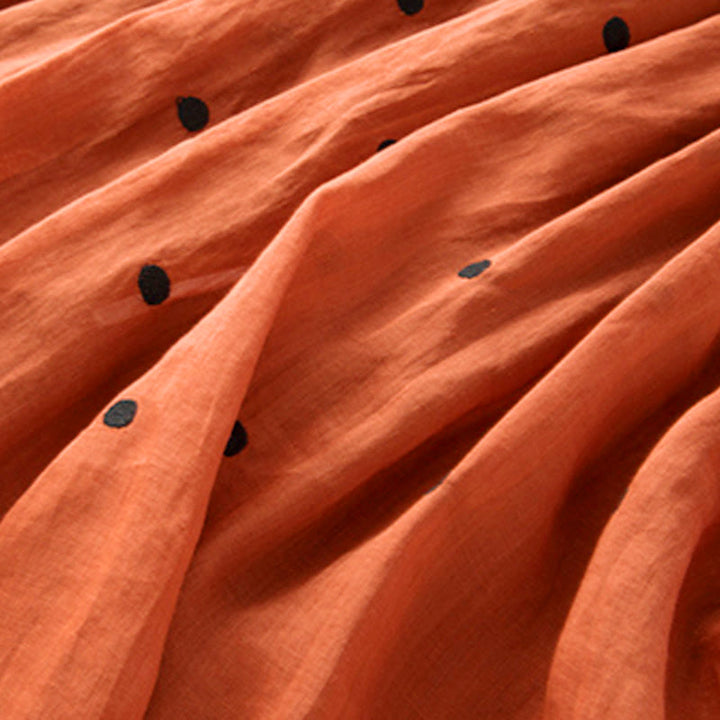 Buddha Stones Künstlerischer Vintage-Punktmuster-Faltenrock für Damen - image 37