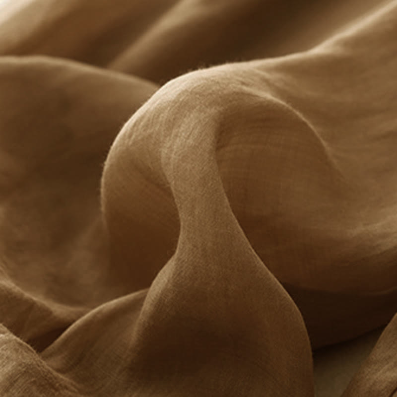 Buddha Stones Lässige, lockere, doppellagige, kurze Hose in 7-8 Länge für Damen mit Taschen - image 3