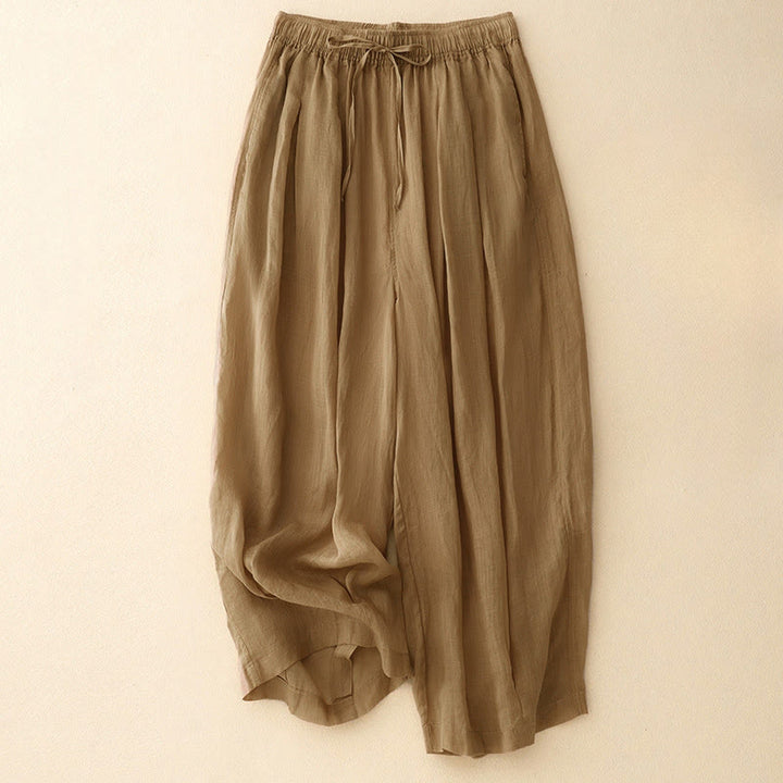 Buddha Stones Lässige, lockere, doppellagige, kurze Hose in 7-8 Länge für Damen mit Taschen - Peru - US8-10， UK/AU12-14，EU40-42 (2XL) - image 1