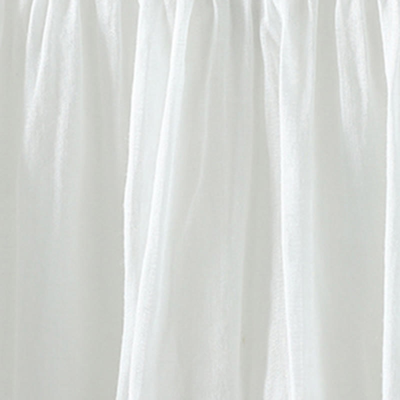 Buddha Stones Sommer Retro Pure Color Quaste Design Damenrock mit Taschen - image 10