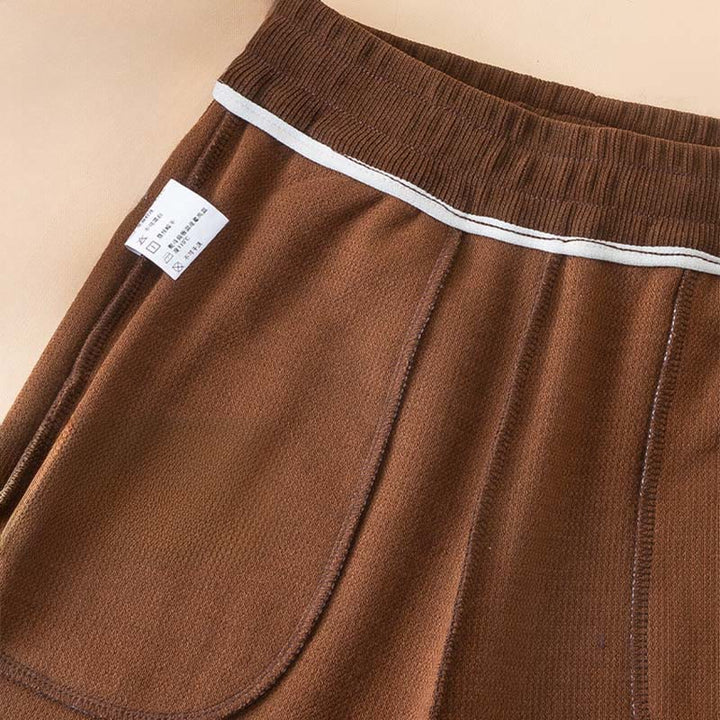 Buddha Stones Damen Herbst Reine Farbe Weite Baumwollhose mit Taschen - image 7
