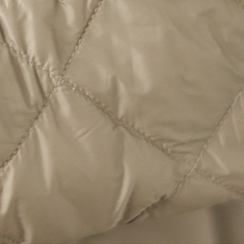 Buddha Stones Damen Herbst Langarm-Thermojacke aus Baumwolle mit Rautensteppung und Taschen - image 9