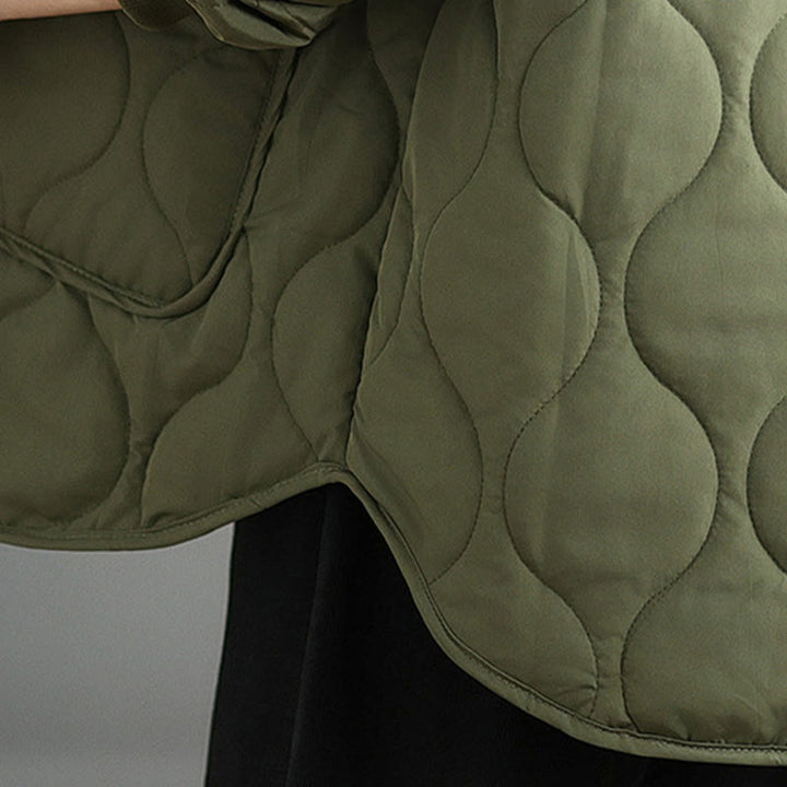 Buddha Stones Damen-Langarmjacke aus Baumwolle mit Reißverschluss und Taschen - image 9