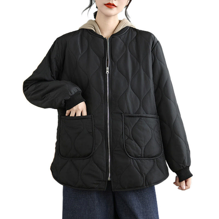 Buddha Stones Damen-Langarmjacke aus Baumwolle mit Reißverschluss und Taschen - image 16