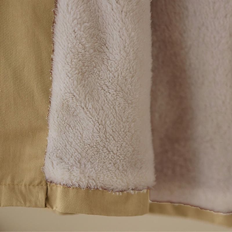 Buddha Stones Damen-Kapuzenpullover, einfarbig, langärmelig, Baumwolle, Thermo-Fleece-gefüttert, Jacke mit Taschen - image 11