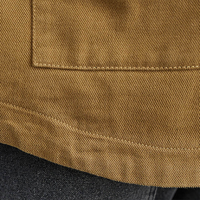 Buddha Stones Damen-Blazerjacke aus Baumwolle mit langen Ärmeln und Taschen, einfarbig - image 9