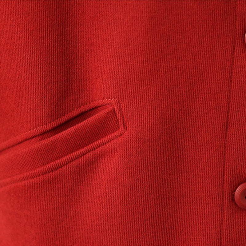 Buddha Stones Einfarbige Damen-Langarmjacke aus Baumwolle mit Taschen - image 12