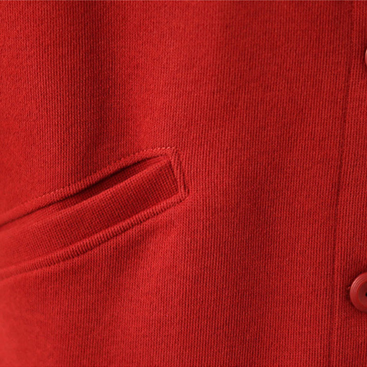 Buddha Stones Einfarbige Damen-Langarmjacke aus Baumwolle mit Taschen - image 12