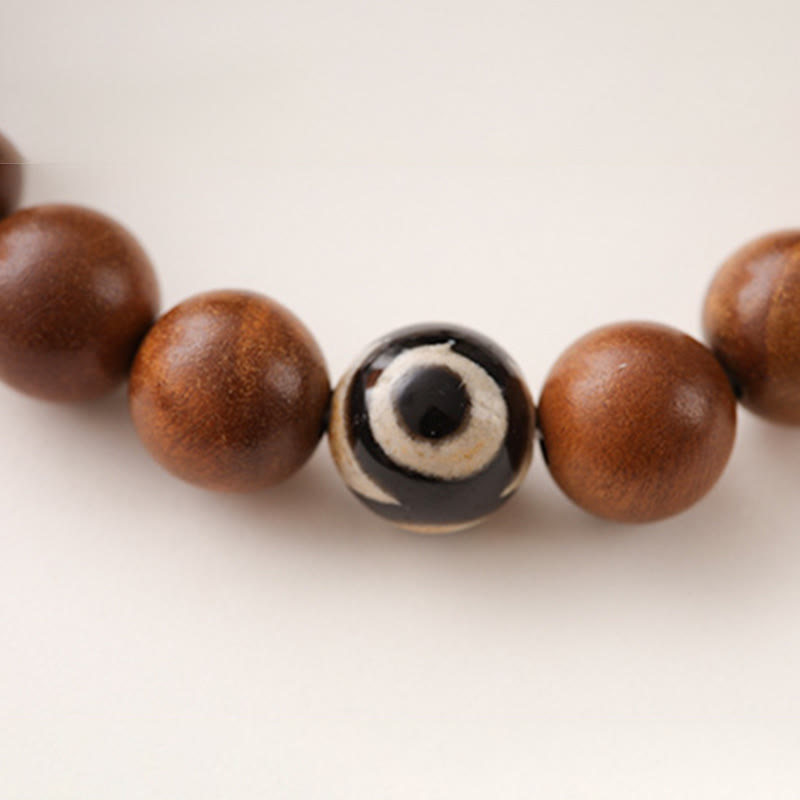 Buddha Stones Lightning Struck Wood Red Phantom Yin Yang Schutzarmband - image 13