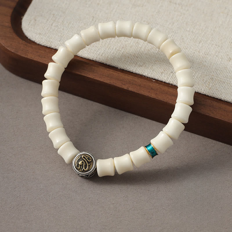 Armband mit Buddha Stones und Bodhi-Samen, Drachenmuster, hält böse Geister fern - Bodhi-Samen (Handgelenkumfang: 15–17 cm) - image 0