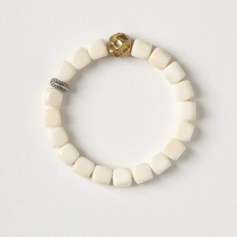 Buddha Stones Bodhi Seed Gehämmertes Kupfer Messing Ruhe Armband - image 3