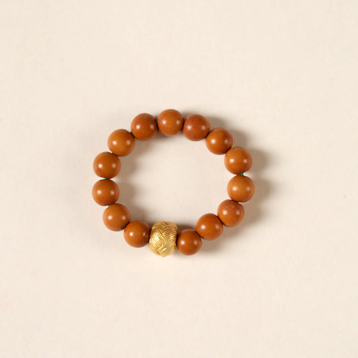Buddha Stones Olivenkernperle Kupfermünze Inner Strength Ring - Kupferperle - 4 mm - image 7