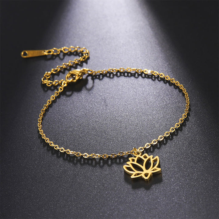 Buddha Stones Lotus Muster Titan Stahl Erleuchtung Armband - image 13