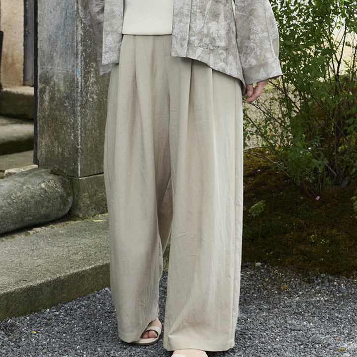 Buddha Stones Schlichte, knöchellange Damenhose mit Taschen für ältere Erwachsene - image 6