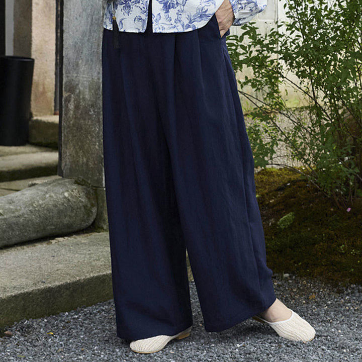 Buddha Stones Schlichte, knöchellange Damenhose mit Taschen für ältere Erwachsene - image 18