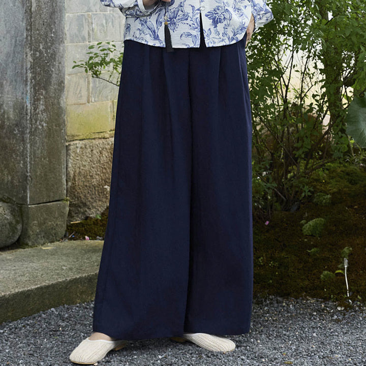 Buddha Stones Schlichte, knöchellange Damenhose mit Taschen für ältere Erwachsene - image 19