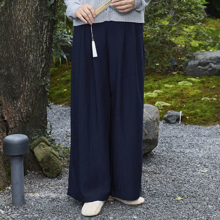 Buddha Stones Schlichte, knöchellange Damenhose mit Taschen für ältere Erwachsene - image 29