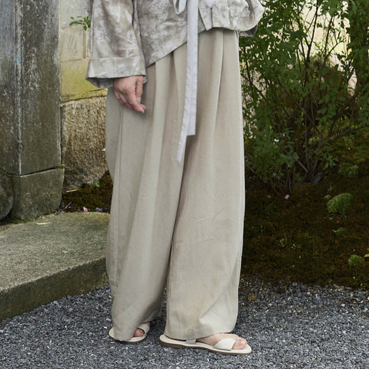 Buddha Stones Schlichte, knöchellange Damenhose mit Taschen für ältere Erwachsene - image 1